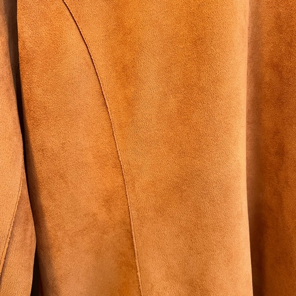 Faux Suede Brown Coat - Picture 7 of 7